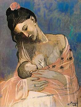 picasso breastfeeding mother